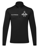 RS Fitness: Men's TriDri® Recycled Long Sleeve Brushed Back ¼ Zip Top (£40)