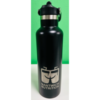 Vacuum Sports Water Bottle With Flip-Up Straw