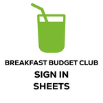 Breakfast Budget Club: Sign In Sheets