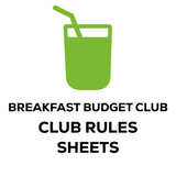 Breakfast Budget Club: Club Rules Sheets