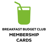 Breakfast Budget Club: Membership Cards