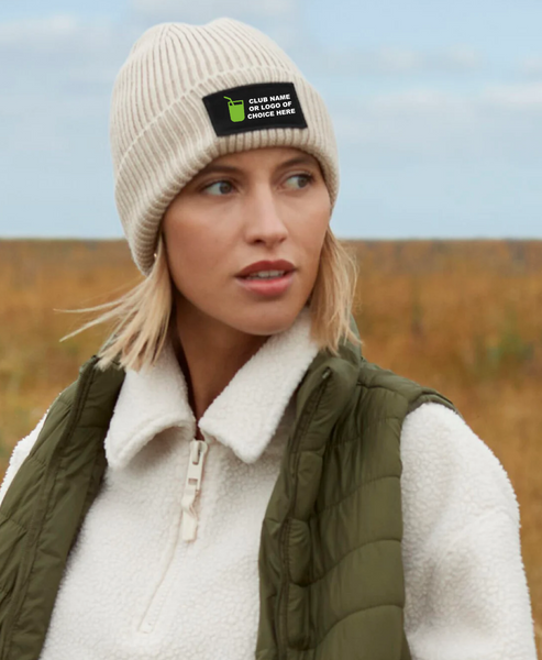 Fashion patch beanie