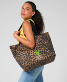 Leopard Print Carryall Tote Bag
