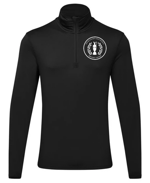 The Black Boy Golf Society: TriDri® Recycled Long Sleeve Brushed Back ¼ Zip Top