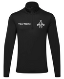 RS Fitness: Men's TriDri® Recycled Long Sleeve Brushed Back ¼ Zip Top (£40)