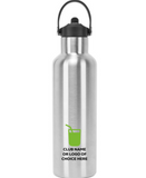 Vacuum Sports Water Bottle With Flip-Up Straw