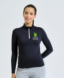 Women’s TriDri® Recycled Long Sleeve Brushed Back ¼ Zip Top