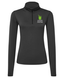 Women’s TriDri® Recycled Long Sleeve Brushed Back ¼ Zip Top