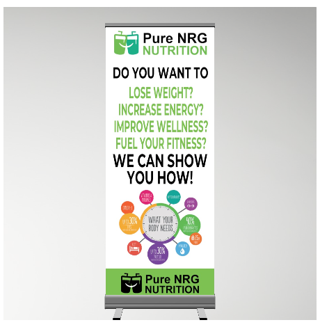 Nutrition Club Roller Banner - Design 2