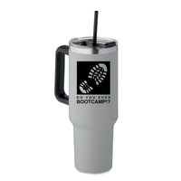 DO YOU EVEN BOOTCAMP!? Stainless Steel Tumbler with Straw Lid Capacity 1200ml - Laser Engraved