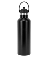 Vacuum Sports Water Bottle With Flip-Up Straw