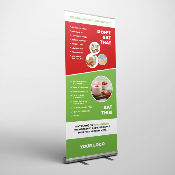 Nutrition Club Pull up Banner