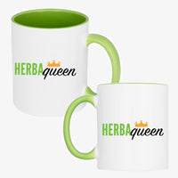 White and Green Mugs (Herbaqueen)