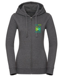 LiveWell Nutrition Branding: Women's Authentic Melange Zipped Hood Sweatshirt