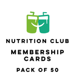 Nutrition Club: Membership Cards (Pack of 50)