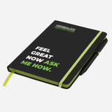 Branded Note Pad with Pen (Ask Me How Messaging)