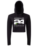 Herbalife 24: Women's TriDri® Cropped Hooded Long Sleeve T-Shirt (Printed Front Only)