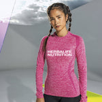 Herbalife Nutrition: Women's TriDri® Seamless '3D Fit' Multi-Sport Performance Long Sleeve Top (Printed Front Only)